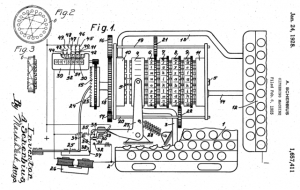 Scherbius' Enigma patent, 1928