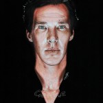 Benedict Cumberbatch - Colored pencils on black paper